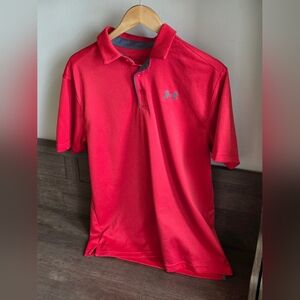 Under Armour Red Polo Shirt
